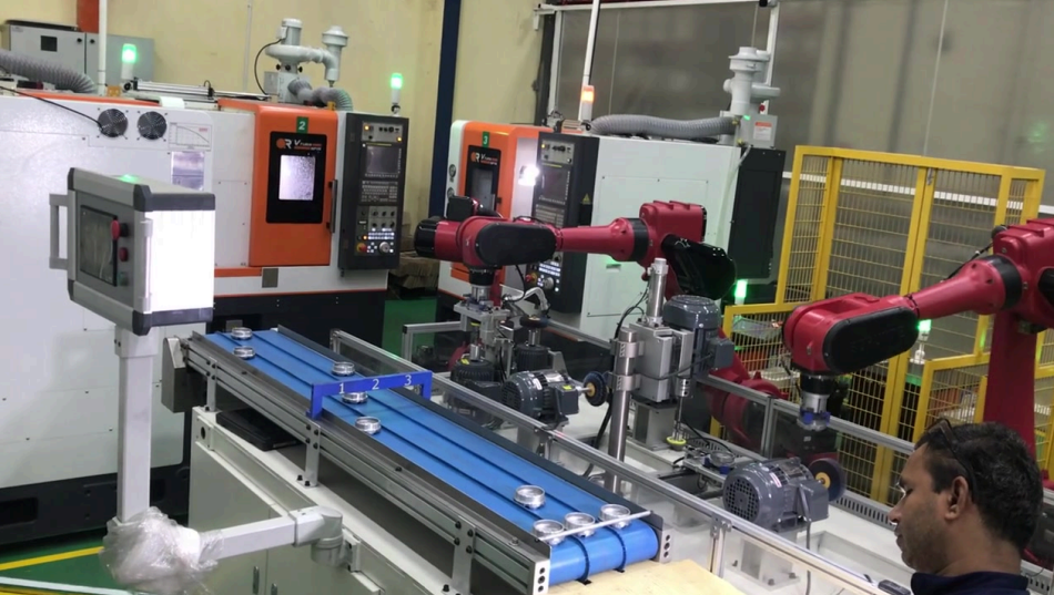 Industrial robotics line